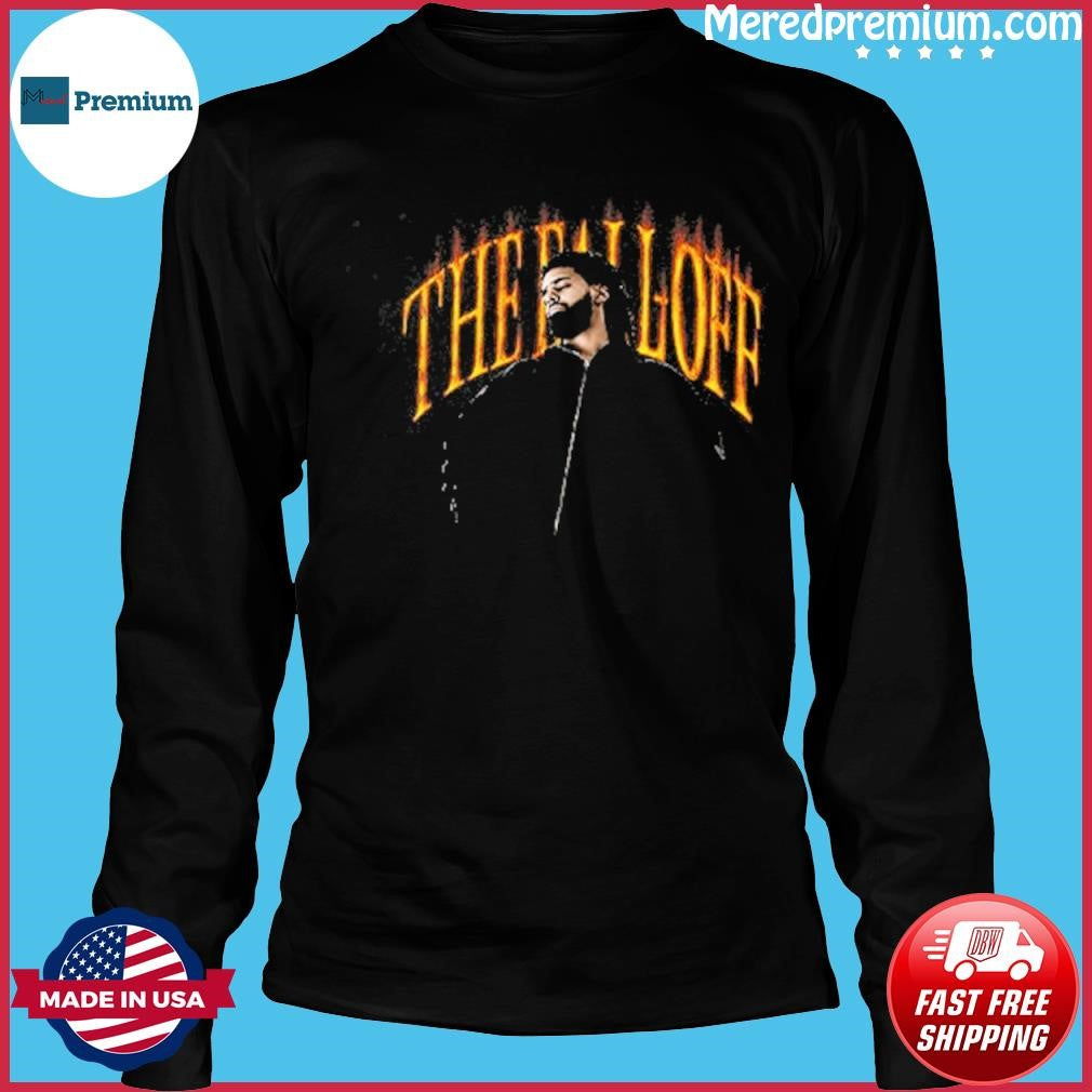 J Cole The Fall Off World Tour 2026 Merch Neon Face Tour Dates T-Shirt