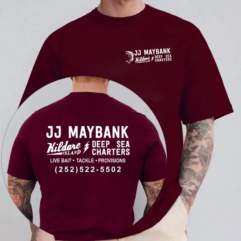 JJ Maybanks 2 Sides Kildare Deepsea Character T-Shirt, JJ Maybank Outfit, OBX SS4 Show Shirt, Beach Tee, Spring Break Tee...