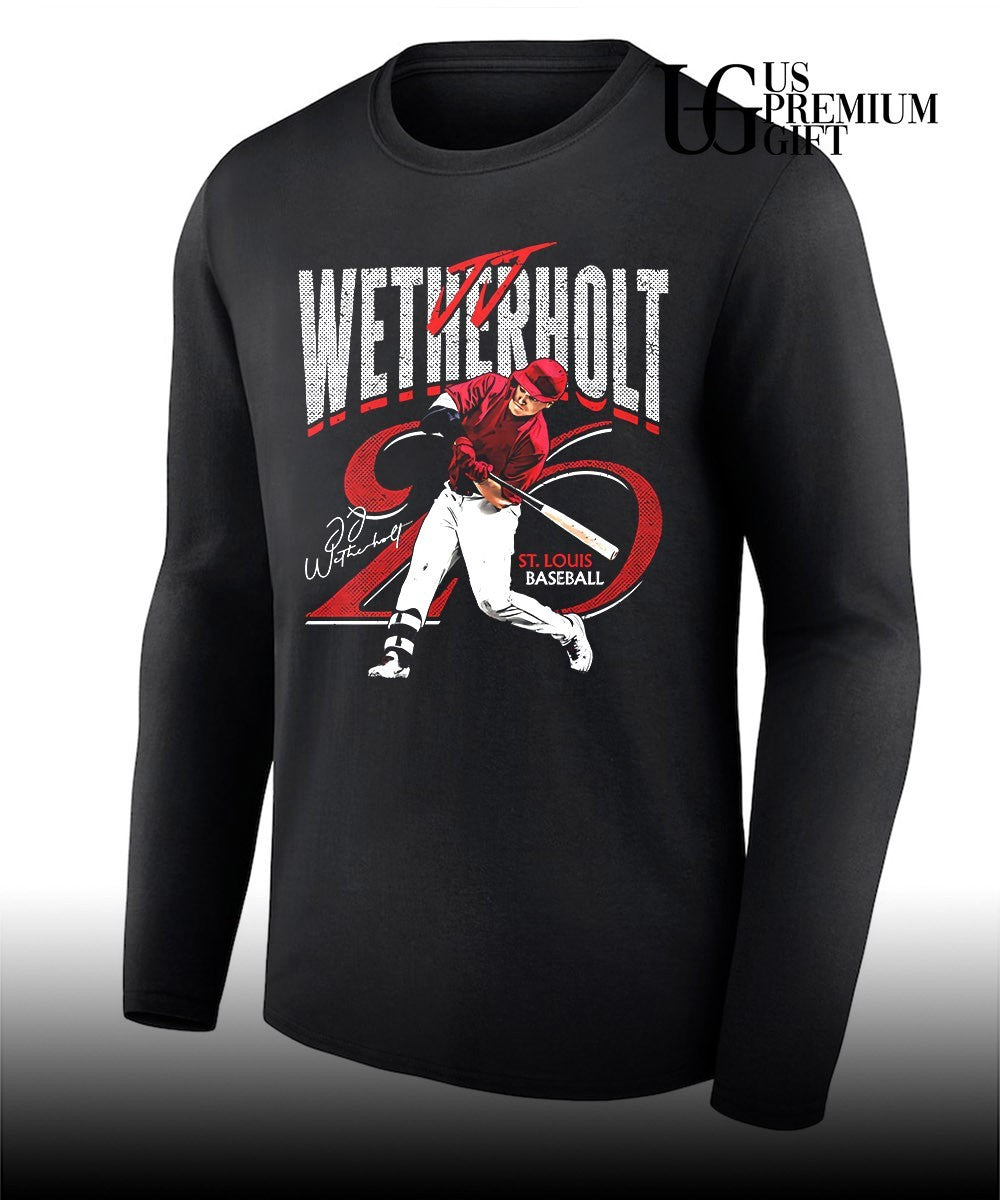 JJ Wetherholt player St. Louis Cardinals baseball signature shirt
