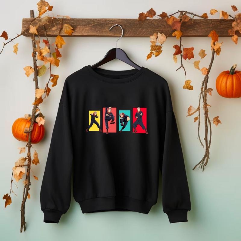 JJK Itadori Yuji Dacing Sweatshirt Gift For Fans, Anime T-shirt Sweatshirt, Sweatshirt, Hoodie | HypeDripTees.com