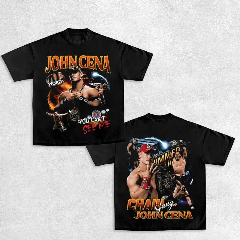 JOHN CENA V2 TEE , Wrestling Tee, Wrestling Graphic Tee, Wrestler Shirt, Sports Shirt, Vintage Wresting Shirt, Wrestling...