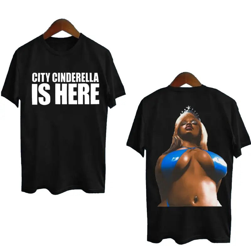 JT City Cinderelllaa Is Here Graphic Music Tour Rap Tee Shirt Shortsleeve Streetwear Hoodie, Sweatshirt | HypeDripTees.com