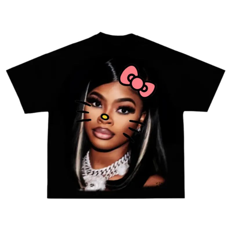 JT Kitty Big Face T-shirt, Rap Hip Hop Tee Hoodie, Sweatshirt | HypeDripTees.com