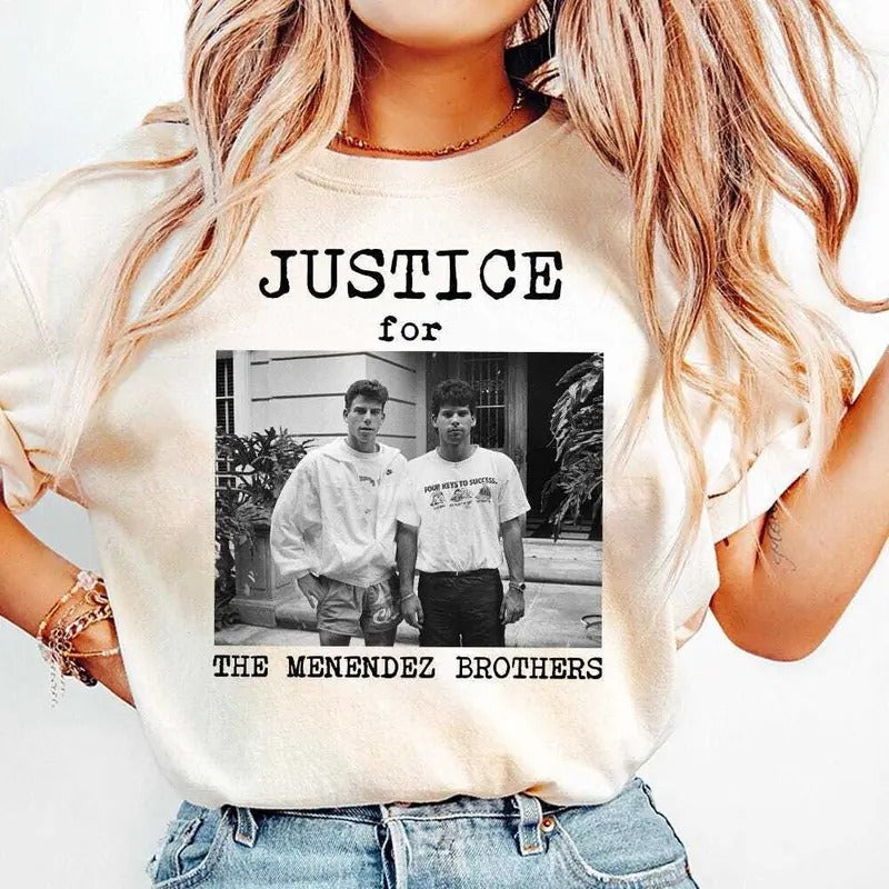 JUSTICE For The MENENDEZ BROTHERS Unisex Design, Free Erik And Lyle Menendez Unisex Tshirt For Men, For Women Crewneck...