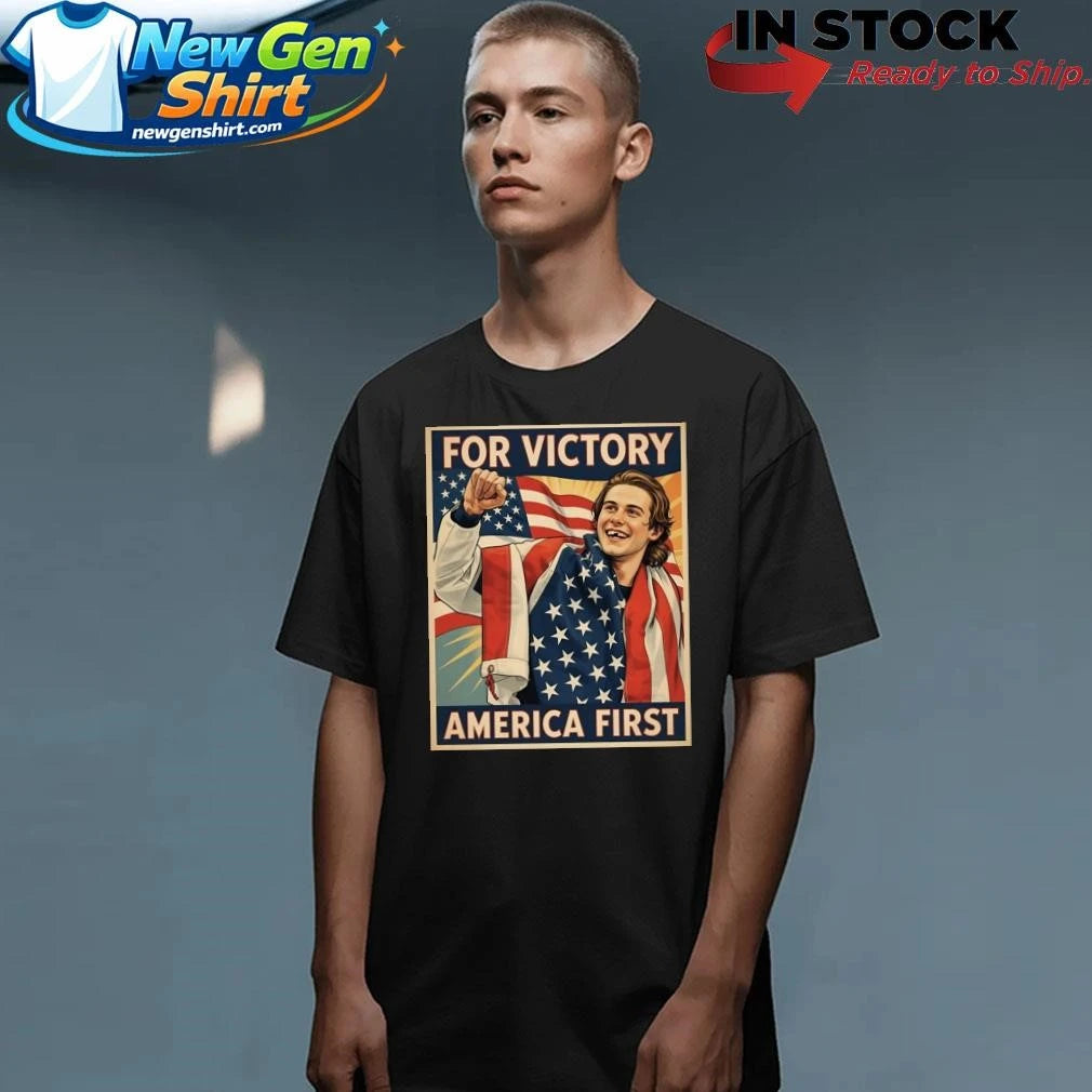 Jack Hughes For Victory America First Shirt