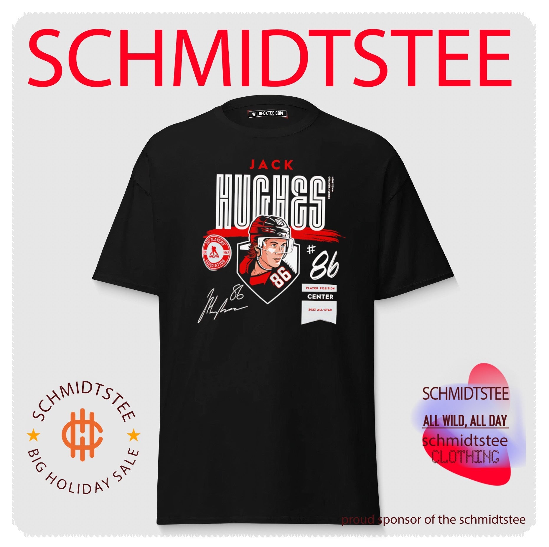 Jack Hughes New Jersey Devils Player Spotlight Name & Number shirt