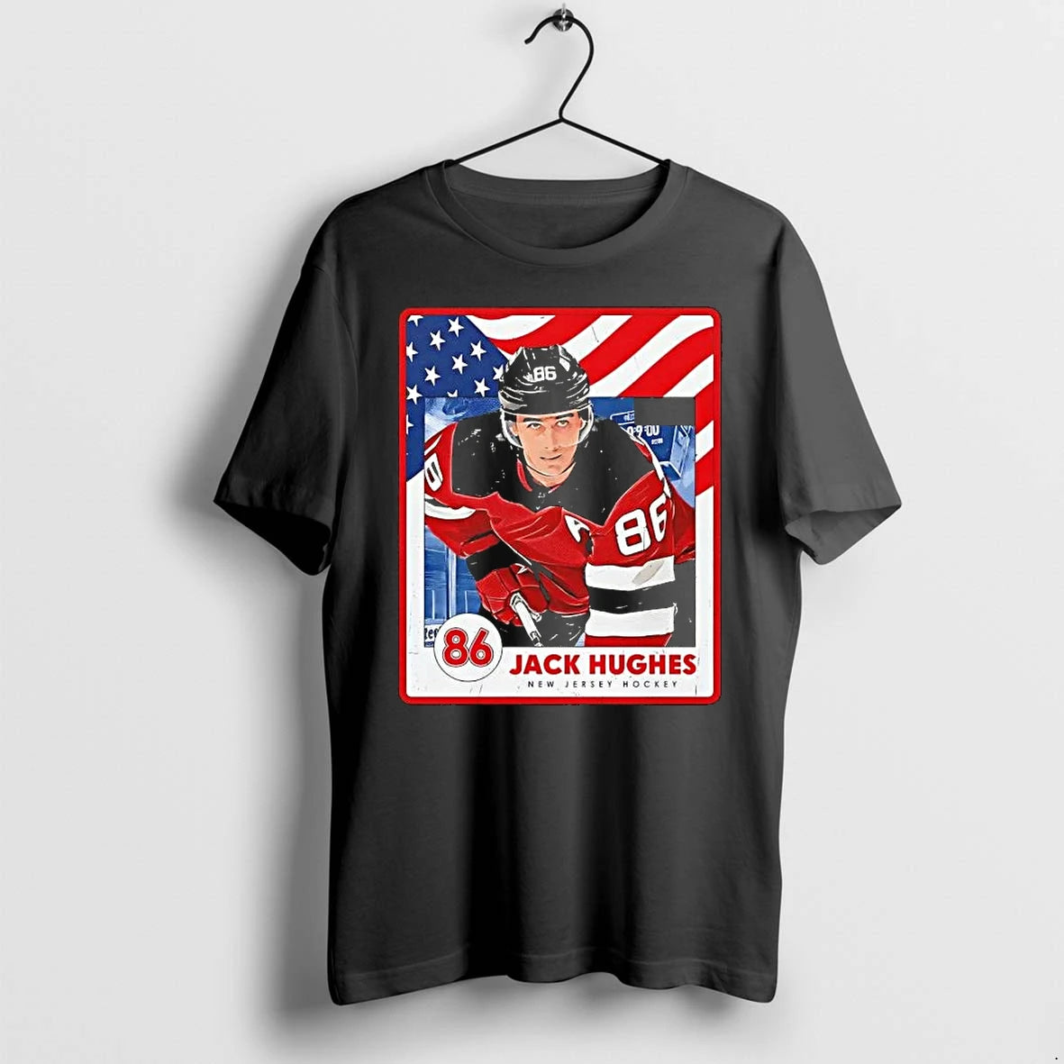 Jack Hughes New Jersey Usa Card Tshirts Sweater Hoodie, Sweatshirt | HypeDripTees.com