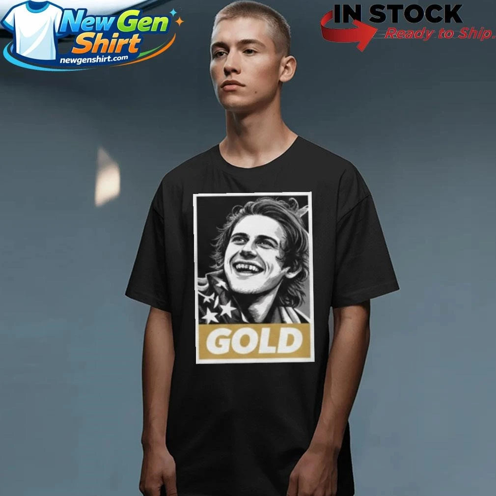 Jack Hughes USA Gold Medal Shirt