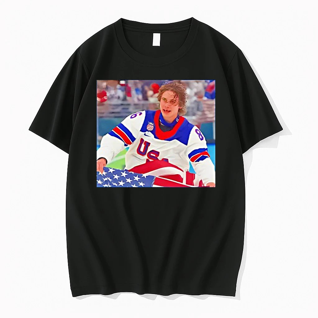 Jack Hughes Usa Hockey Photo Tshirts Sweater Hoodie, Sweatshirt | HypeDripTees.com