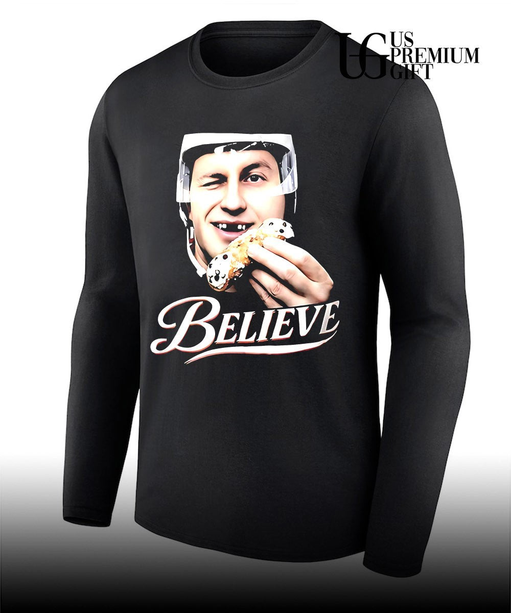 Jack Hughes big head Believe Philadelphia Flyers NHL shirt