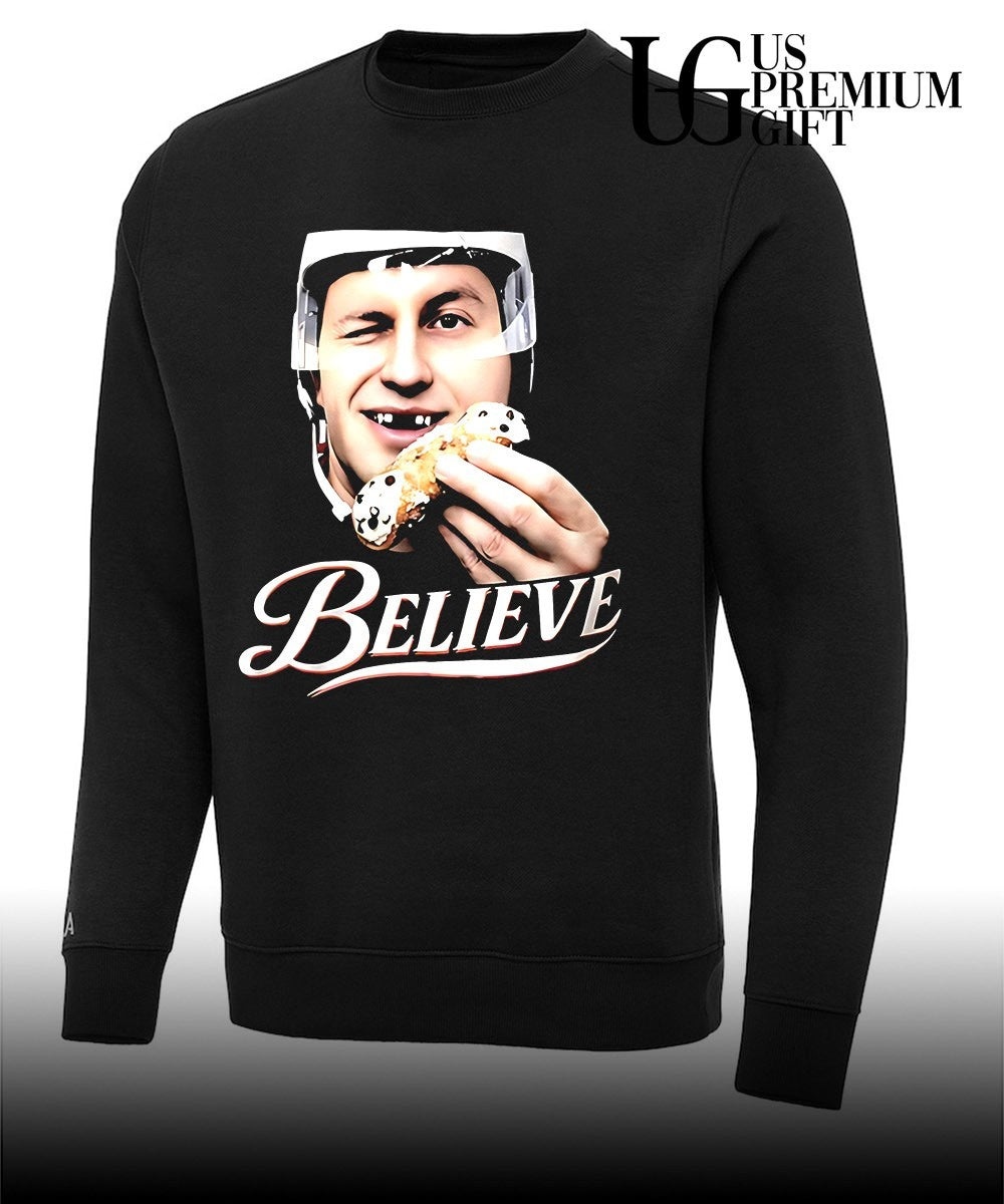 Jack Hughes big head Believe Philadelphia Flyers NHL shirt