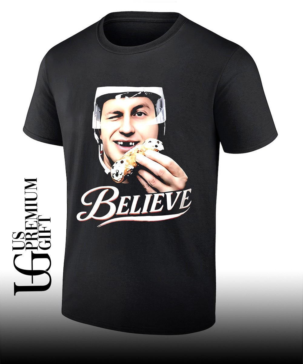 Jack Hughes big head Believe Philadelphia Flyers NHL shirt