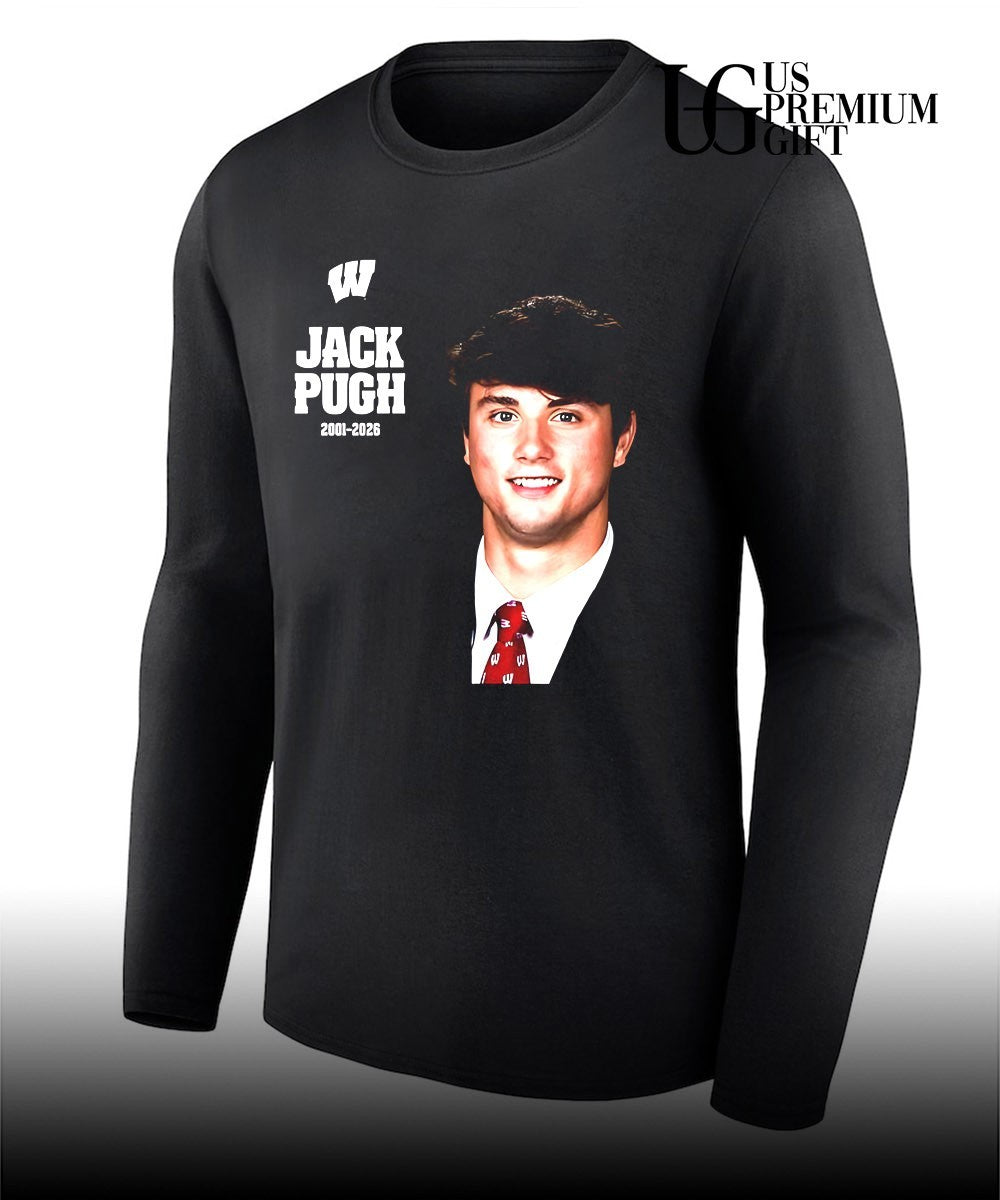 Jack Pugh 2001-2026 Wisconsin Badgers Football shirt
