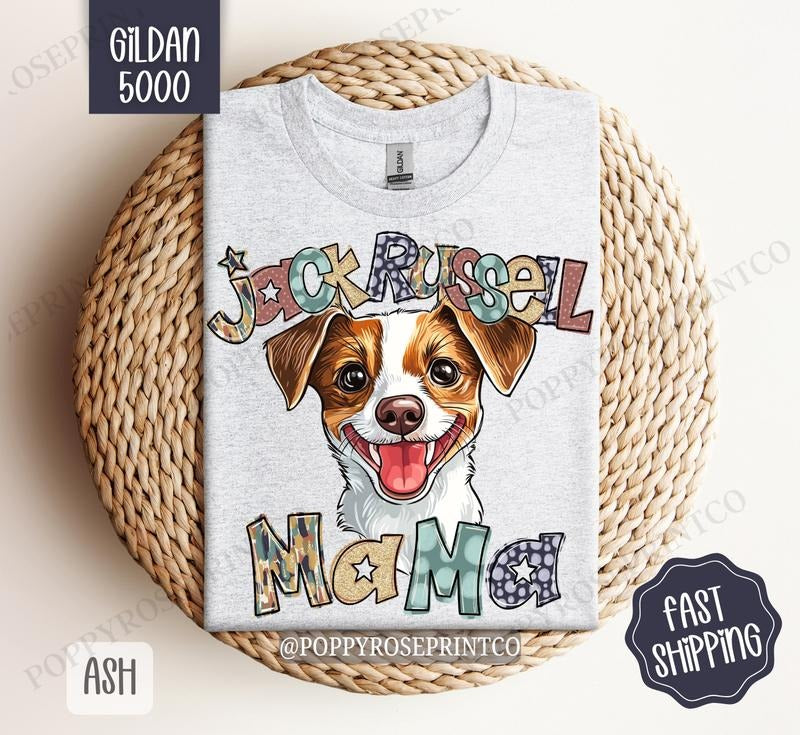 Jack Russell Mama Shirt Gildan, Dog Mom Women's Tee, Cute Mama Women's Tshirt Plus Sizes Hoodie, Sweatshirt
