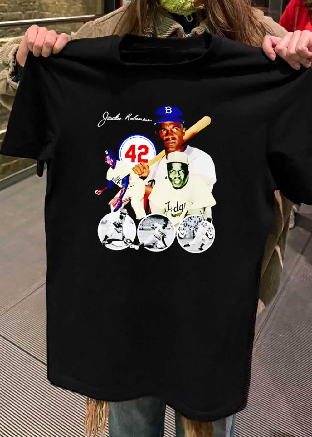 Jackie Robinson Baseball Legend 42 Dodgers T-Shirt
