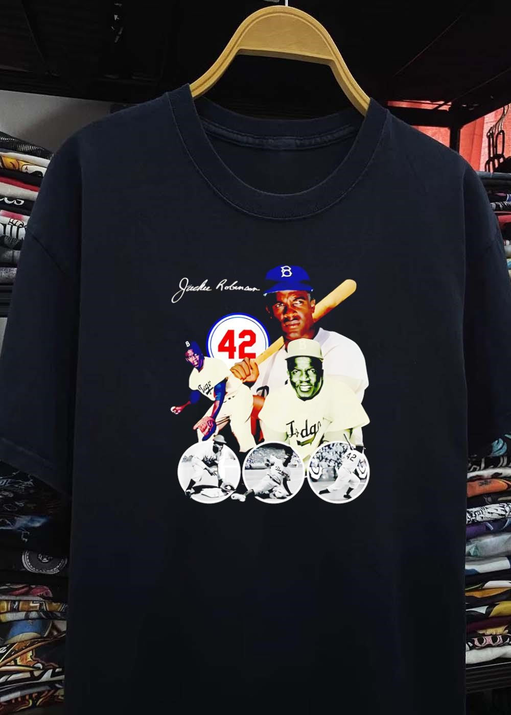 Jackie Robinson Baseball Legend 42 Dodgers T-Shirt