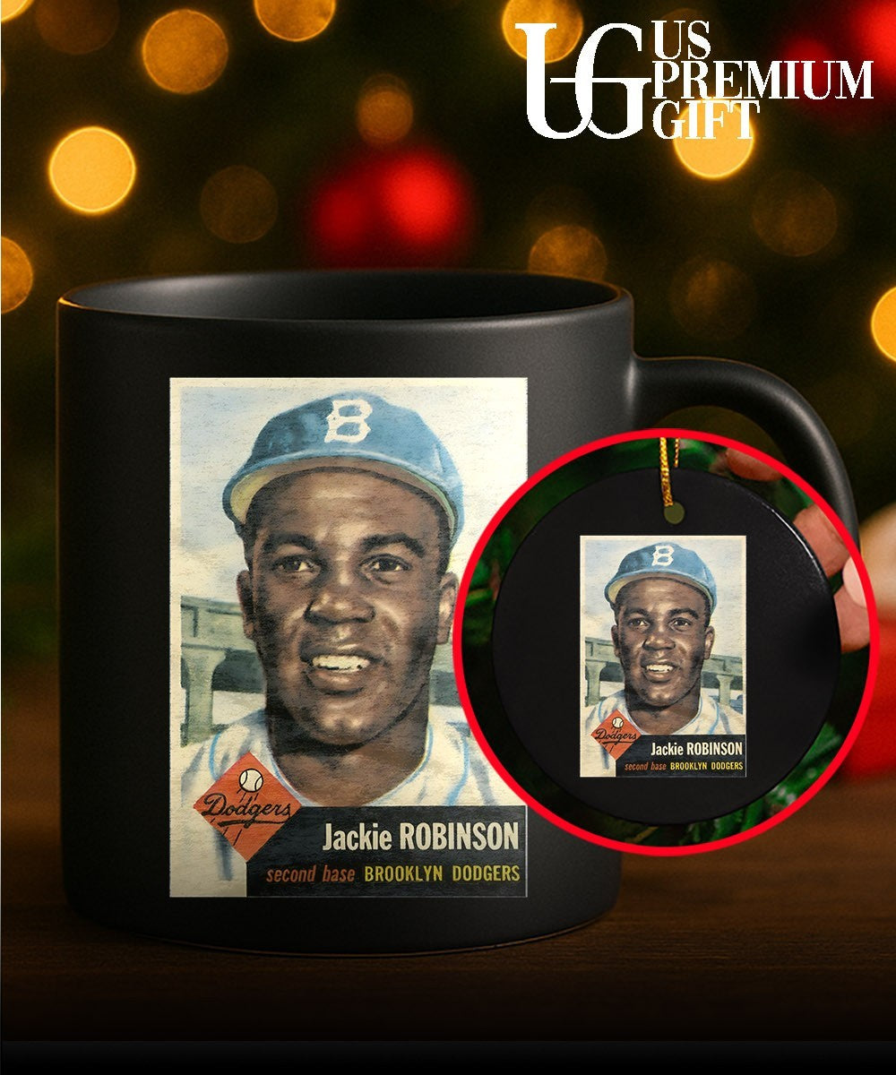 Jackie Robinson Brooklyn Dodgers Baseball 1953 Topps vintage shirt