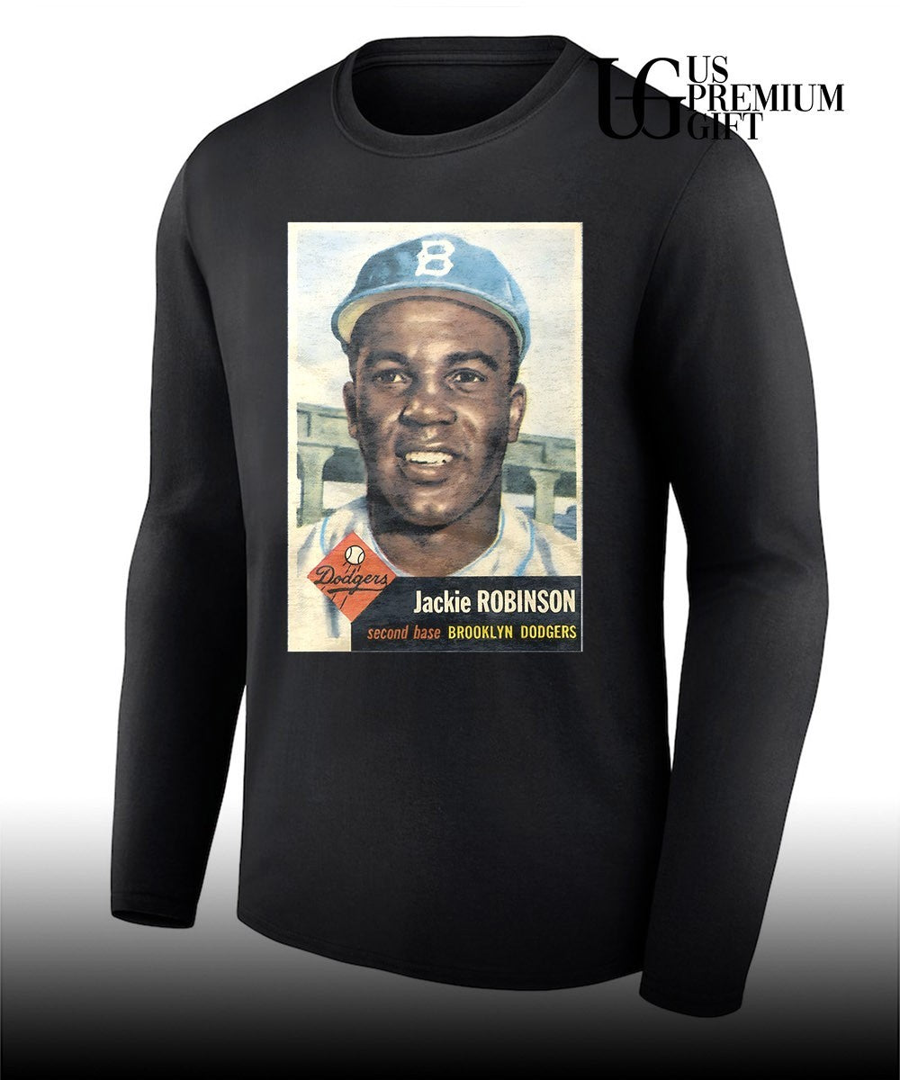 Jackie Robinson Brooklyn Dodgers Baseball 1953 Topps vintage shirt