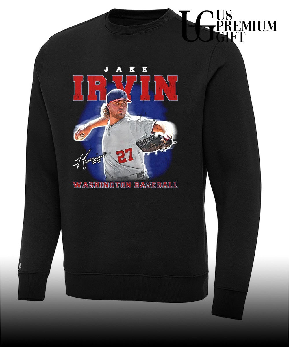 Jake Irvin player Washington Nationals 2026 signature graphic shirt