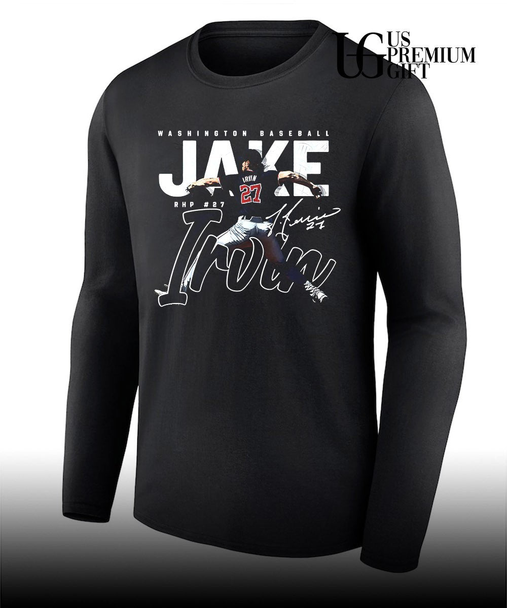 Jake Irvin player Washington Nationals baseball 2026 signature graphic shirt