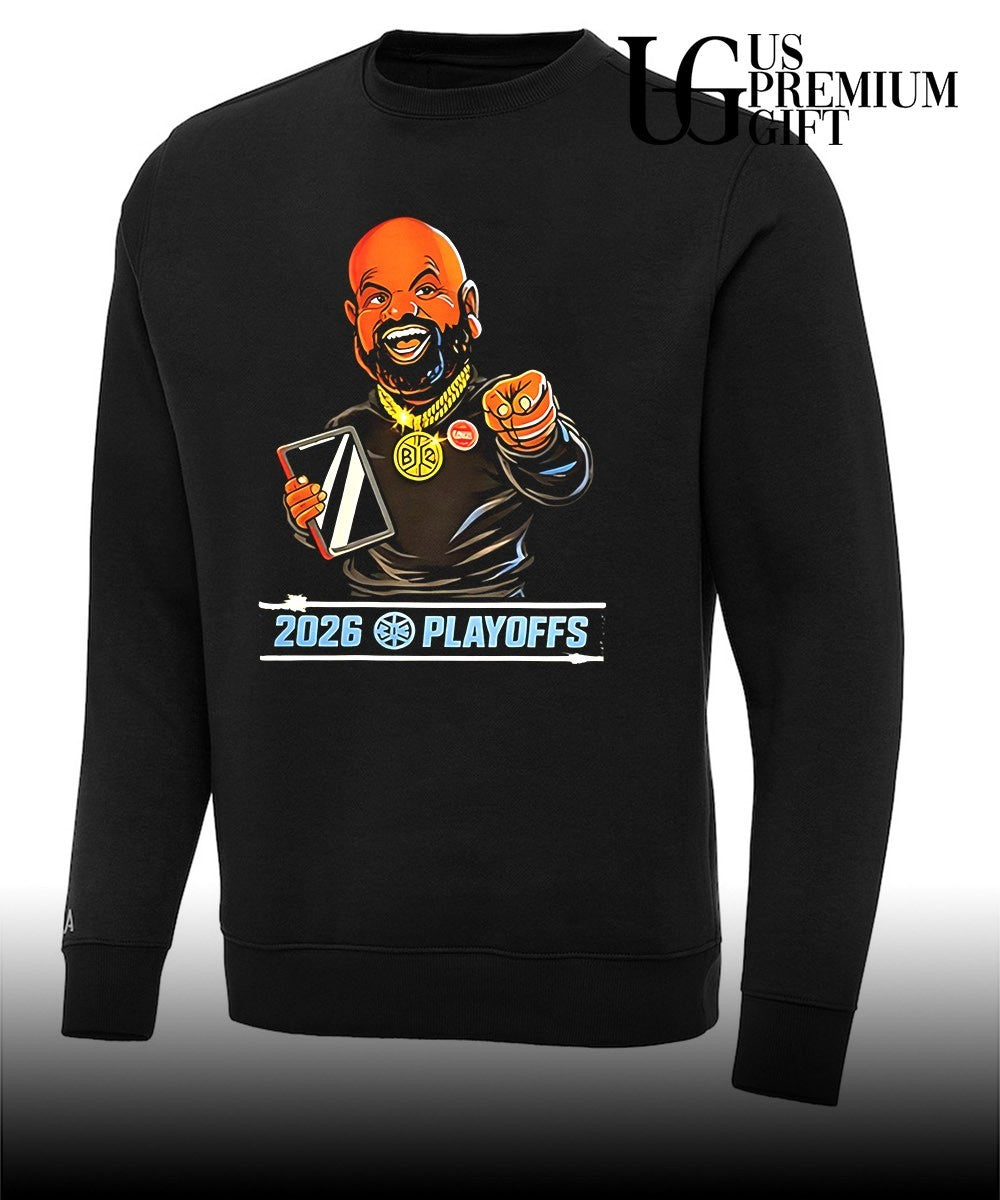 Jalen Duren wearing JB Bickerstaff 2026 Playoffs shirt