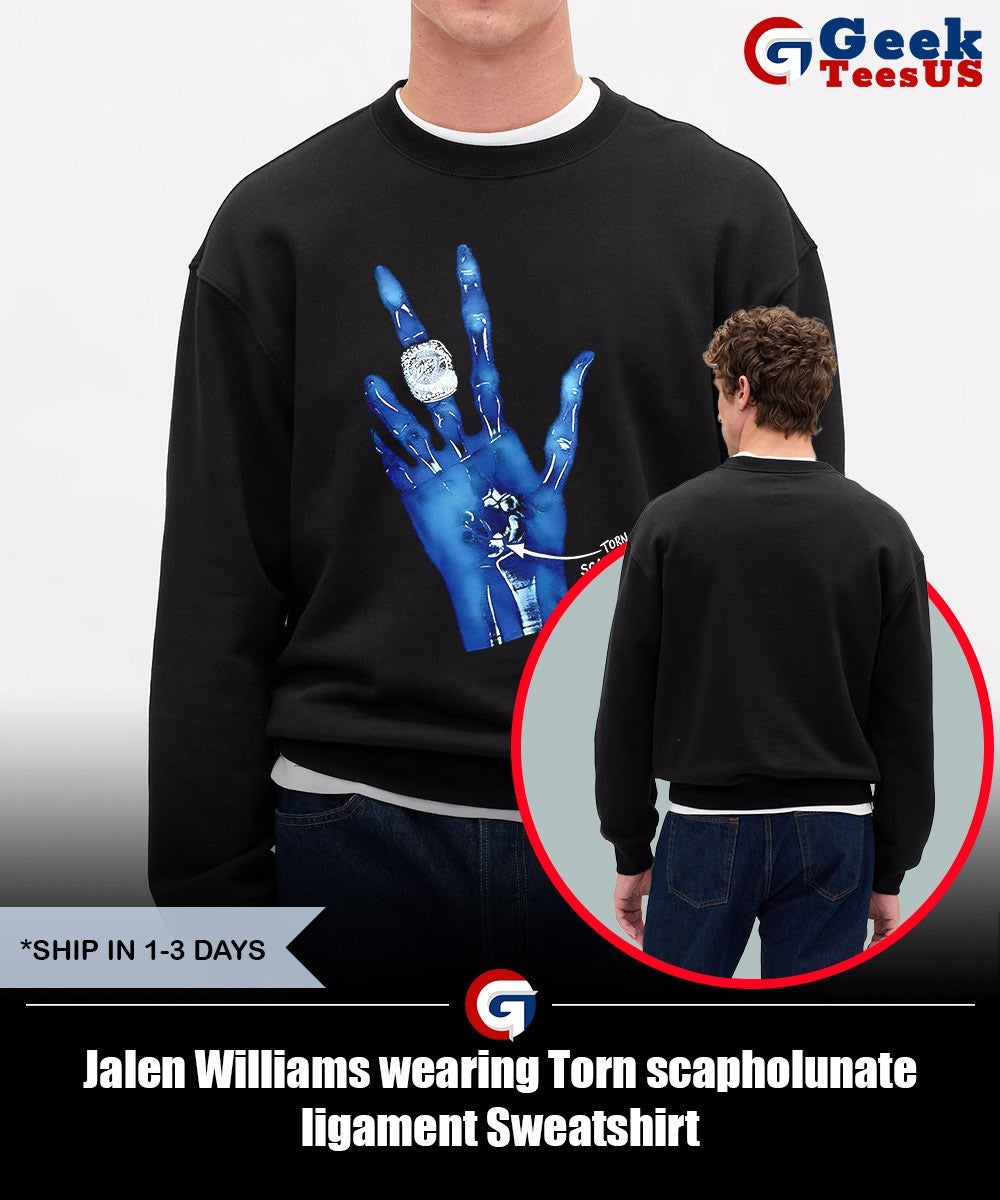 Jalen Williams wearing Torn scapholunate ligament shirt