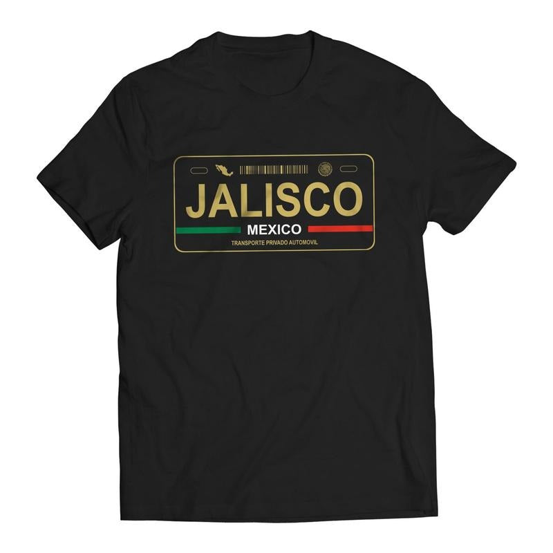 Jalisco Mexico License Plate T-Shirt - Playera con Placa de Carro Men's Graphic T-Shirt Hoodie, Sweatshirt | HypeDripTees.com