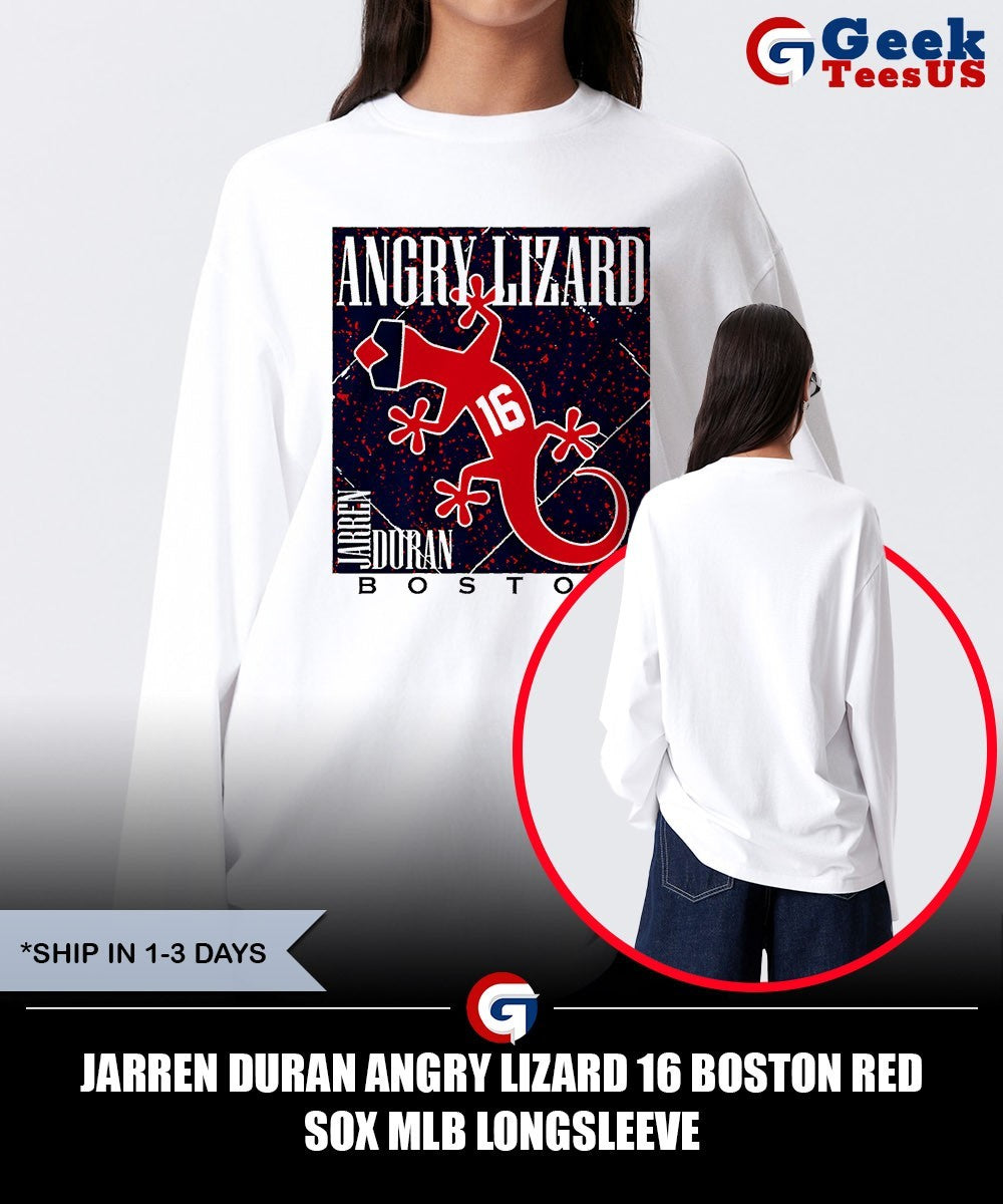 Jarren Duran Angry Lizard 16 Boston Red Sox MLB shirt