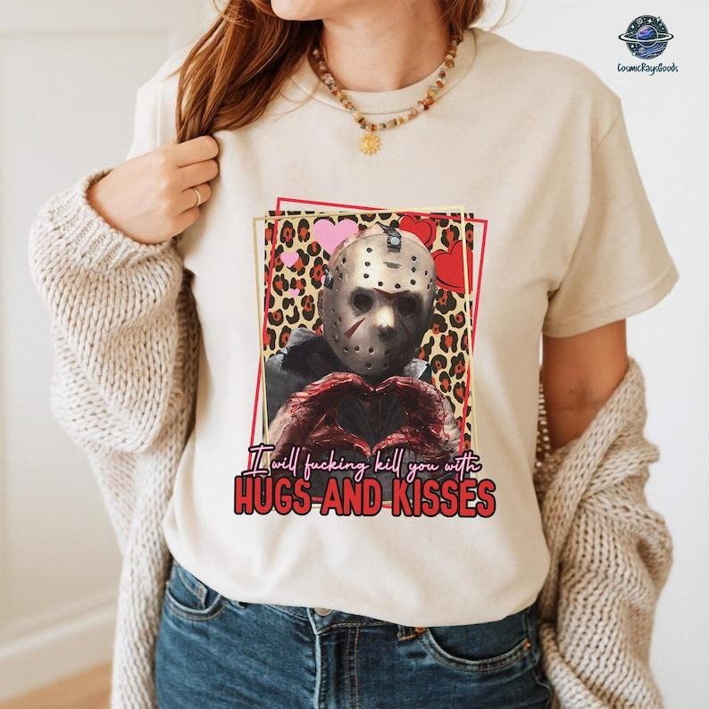Jason Voorhees Valentine Shirt | Horror Valentine Shirt | Jason Voorhees Fan Tee | Horror Movie | Jason Voorhees Horror...