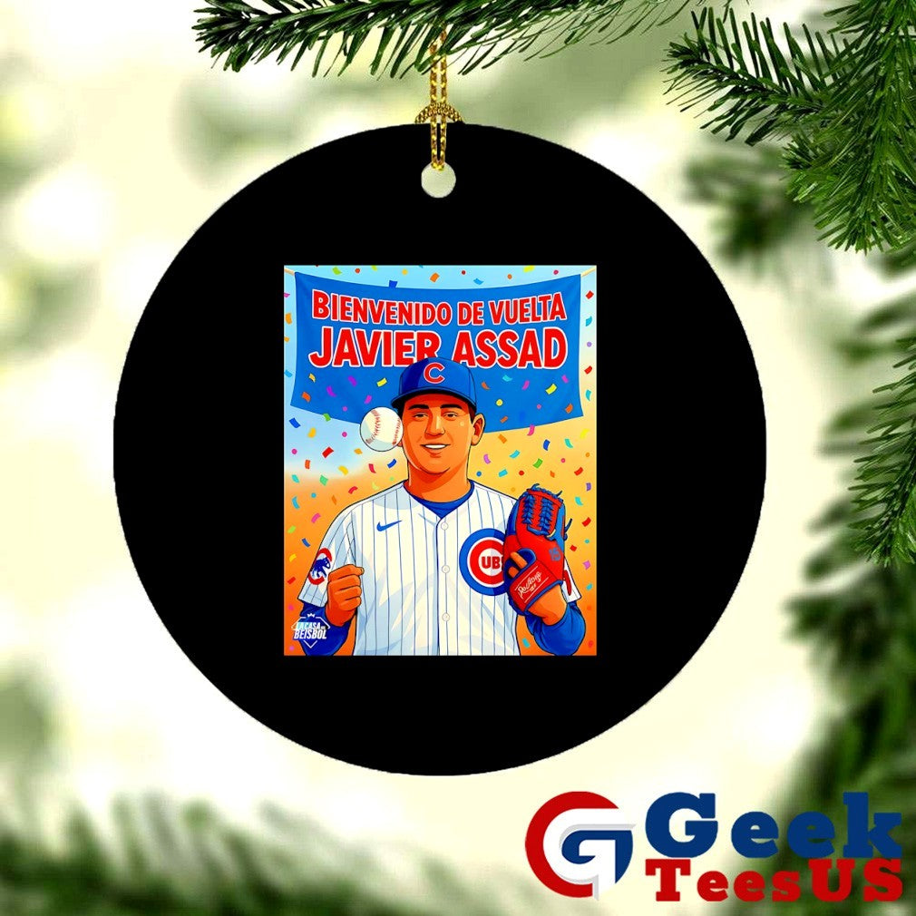 Javier Baez Chicago Cubs bienvenido de vuetla Javier Assad shirt