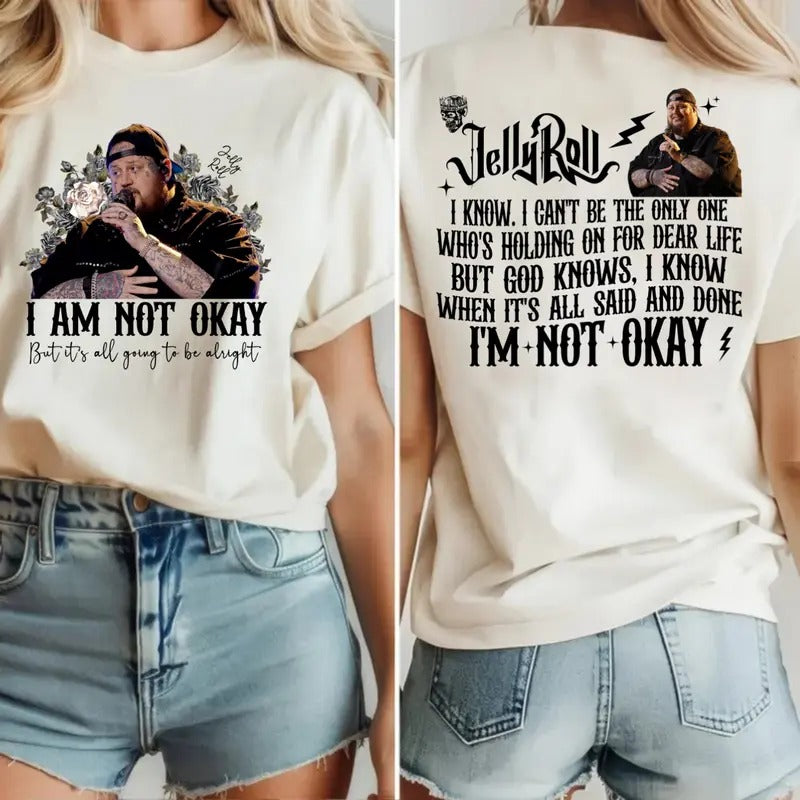 JeIIy RoII Floral Both Sides Tee, Country Music Concert Tee, Tour 2024 Merch For Fans, Unisex Short Sleeve Tee Shirt,...