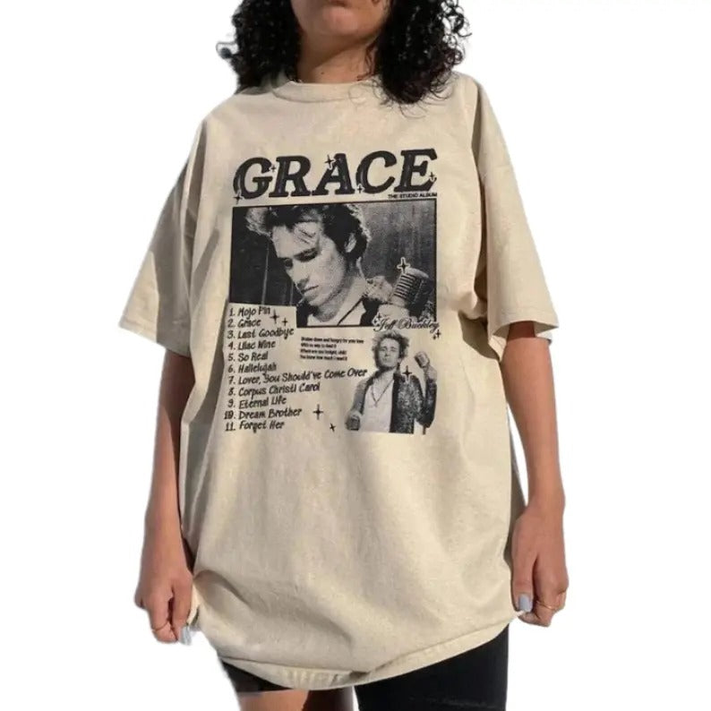 Jeff Buckley Mystery White Boy Tour 1995 Music Tour T-Shirt, Jeff Buckley Unisex Graphic Tee Shirt, Great Gift for Fans...