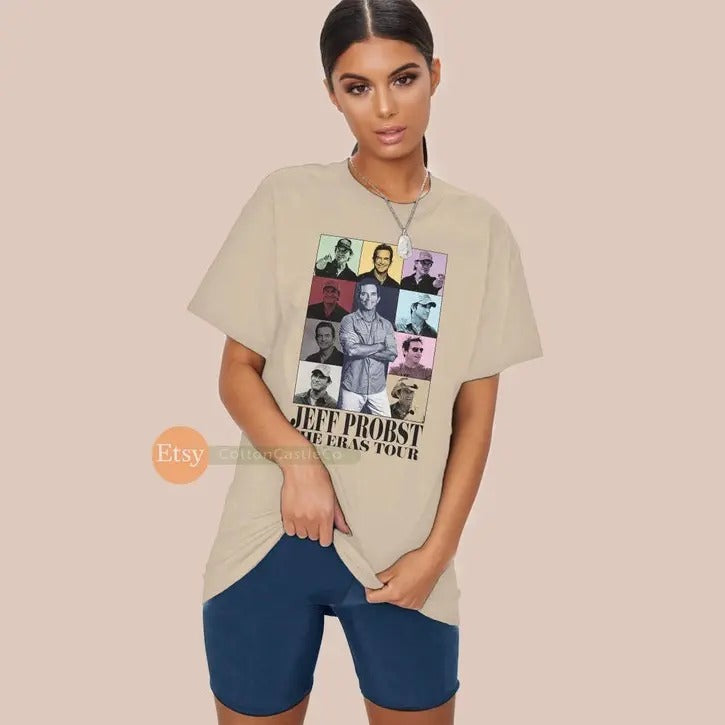 Jeff Probst Shirt 90s survivor Tee tv television presenter concert style T-Shirt Cotton Unisex Top Hoodie, Sweatshirt
