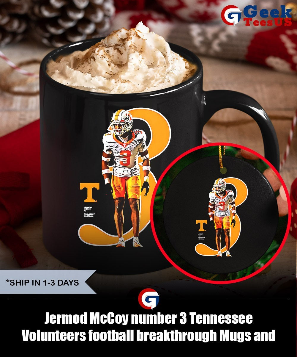 Jermod McCoy number 3 Tennessee Volunteers football breakthrough shirt