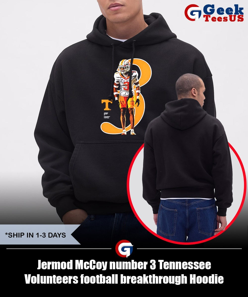 Jermod McCoy number 3 Tennessee Volunteers football breakthrough shirt
