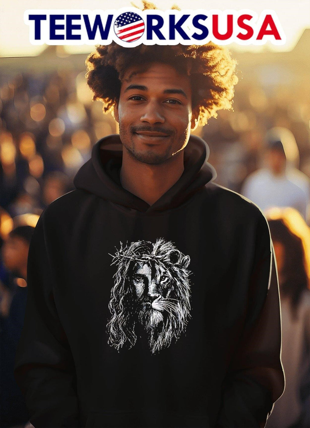 Jesus And Lion Face Shirt