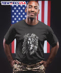 Jesus And Lion Face Shirt
