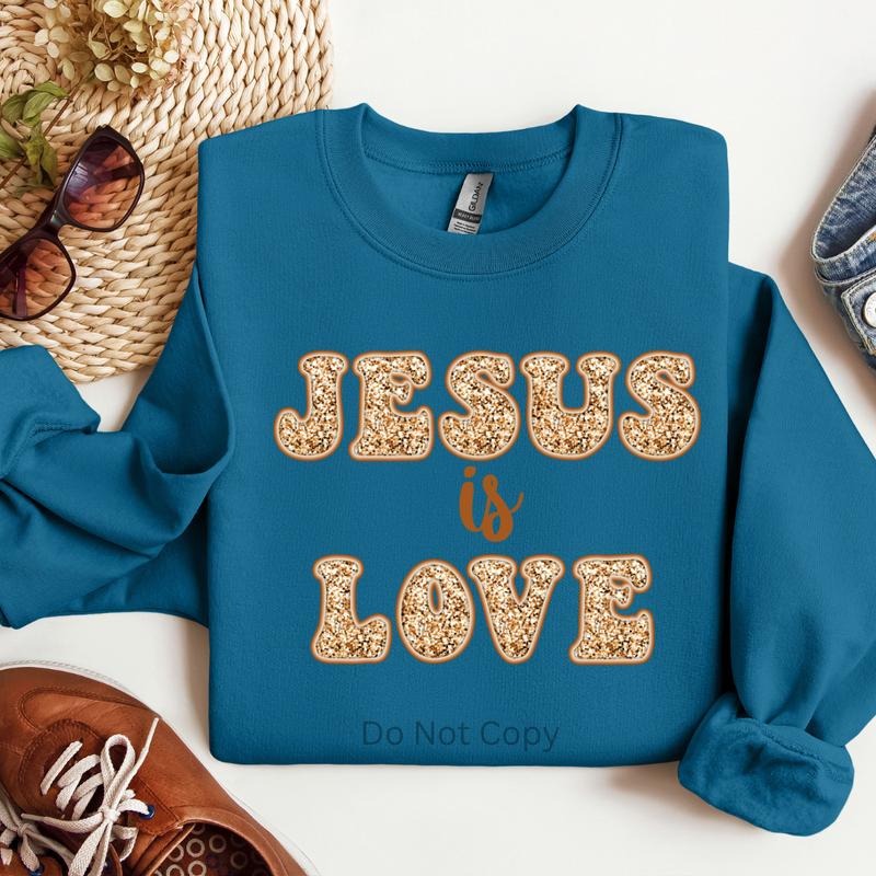 Jesus Is Love DTF Transfer ONLY - This is NOT a T Shirt Hoodie, Sweatshirt | HypeDripTees.com