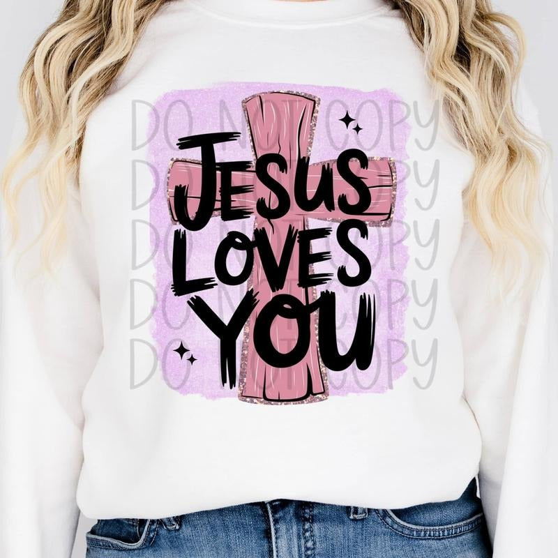 Jesus Love You DTF Transfers - THIS IS NOT A SHIRT Hoodie, Sweatshirt | HypeDripTees.com