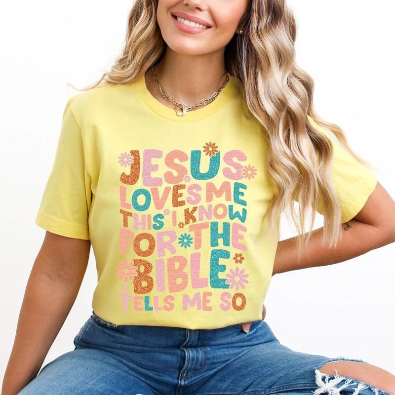 Jesus Loves Me  DTF Transfers - THIS IS NOT A SHIRT Hoodie, Sweatshirt | HypeDripTees.com