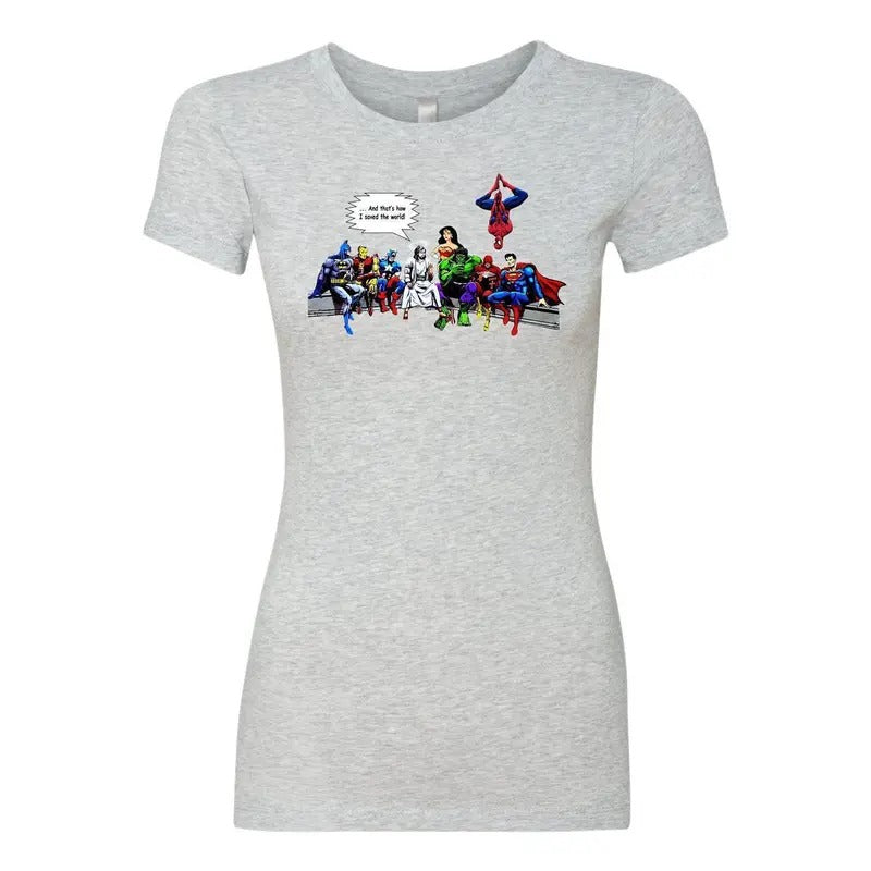 Jesus Superheroes And That's How I Saved The World Women's T-Shirt Hoodie, Sweatshirt | HypeDripTees.com