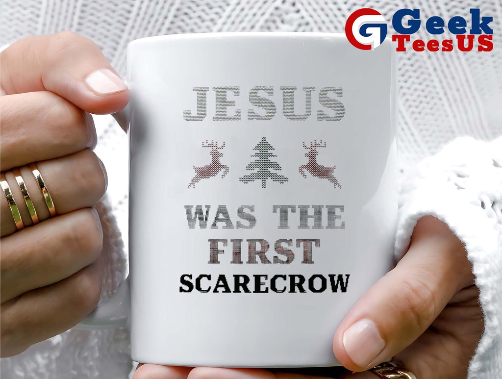 Jesus Was The First Scarecrow ugly Christmas shirt