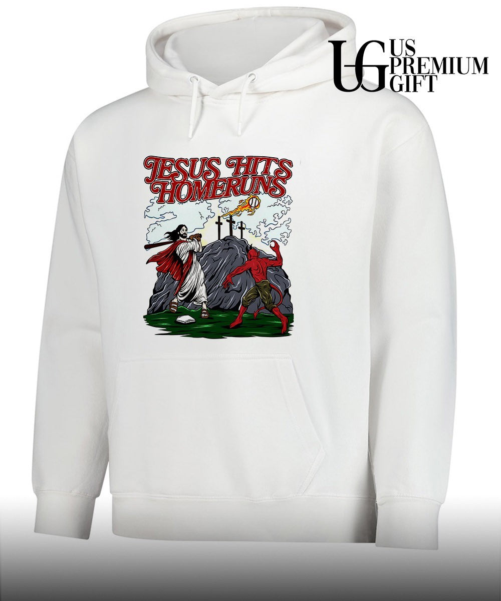 Jesus hits homeruns baseball shirt