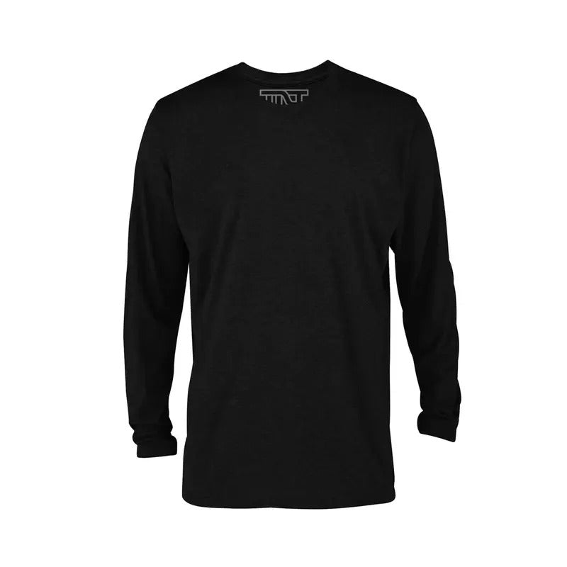 Jet Black Long Sleeve T-Shirt - Black Hoodie, Sweatshirt | HypeDripTees.com