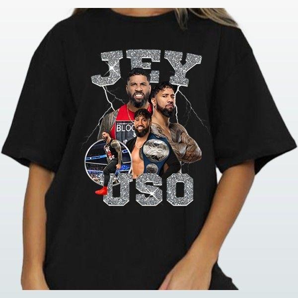 Jey Uso T-shirt Recycled Cotton Graphic Unique Design For Everyday Wear Hoodie, Sweatshirt | HypeDripTees.com