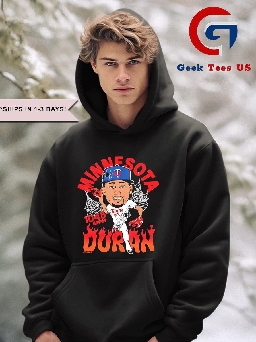 Jhoan Duran Minnesota Twins basketball caricature shirt