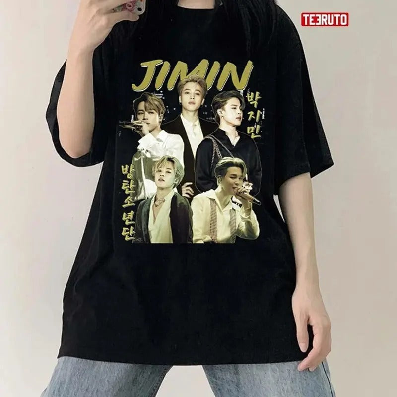 Jimin Kpop Bts Bangtan T-Shirt Unisex Full Size Hoodie, Sweatshirt | HypeDripTees.com