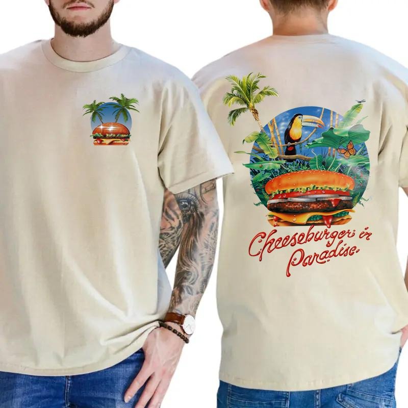 Jimmy. B Tee – Cheeseburger in Paradise Shirt for Food & Music Lovers Hoodie, Sweatshirt | HypeDripTees.com