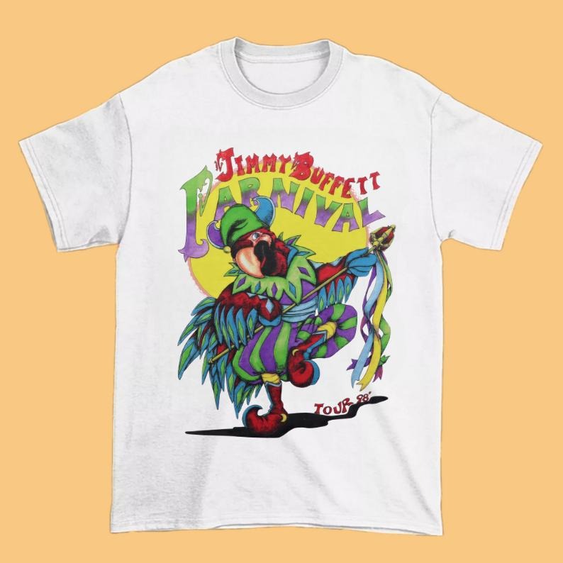Jimmy Buffett 1998 Carnival Tour T-shirt, R.i.p Jimmy Buffett 1946-2023 Tee Gift Hoodie, Sweatshirt | HypeDripTees.com