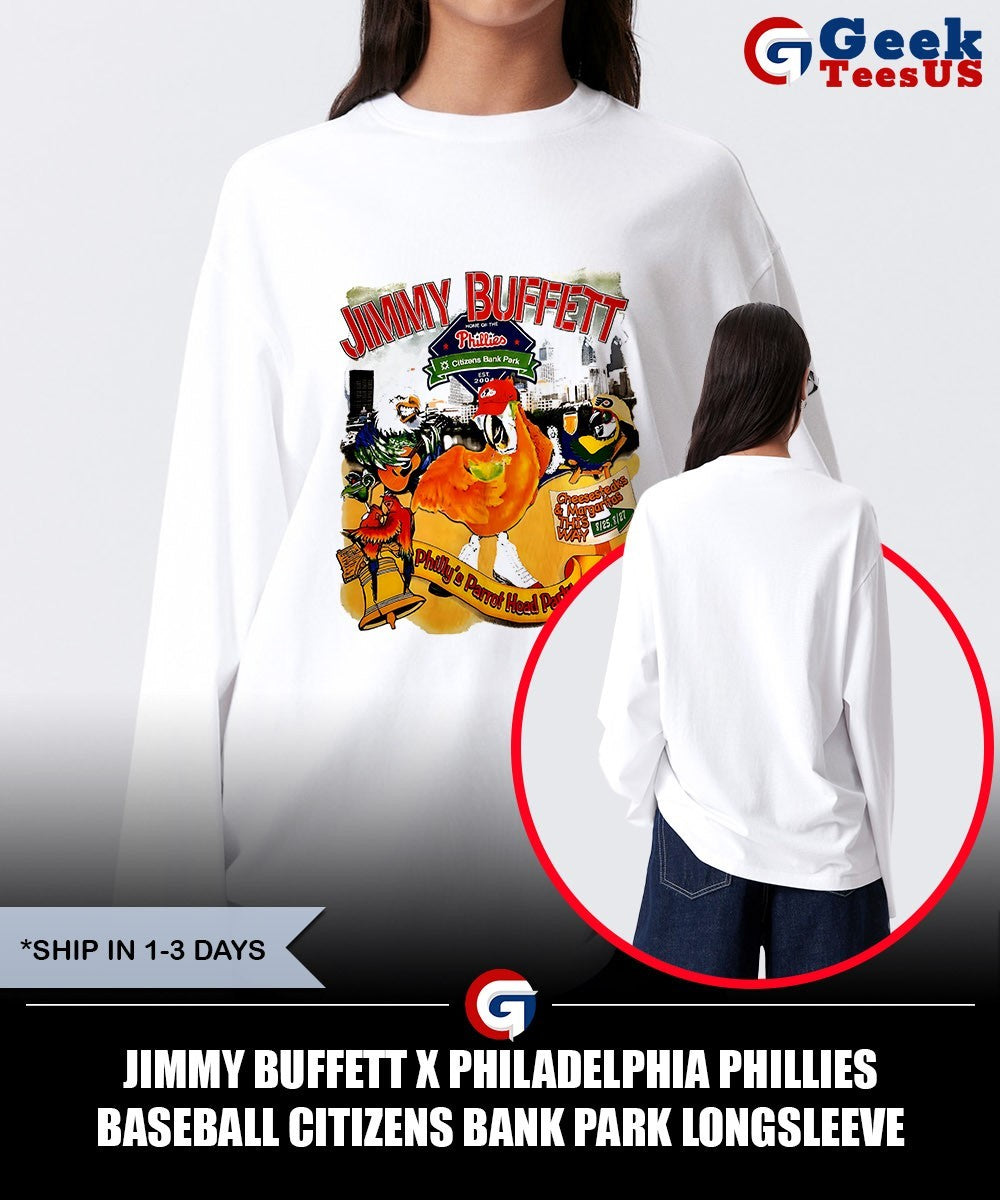 Jimmy Buffett x Philadelphia Phillies baseball Citizens Bank Park shirt